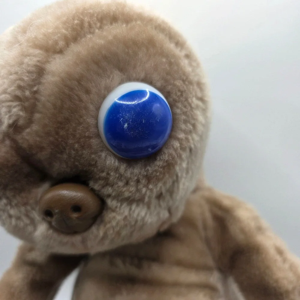 Vintage 1982 Kamar Showtime ET‎ The Extra-Terrestrial Plush Blue Eyes 1980s Toy